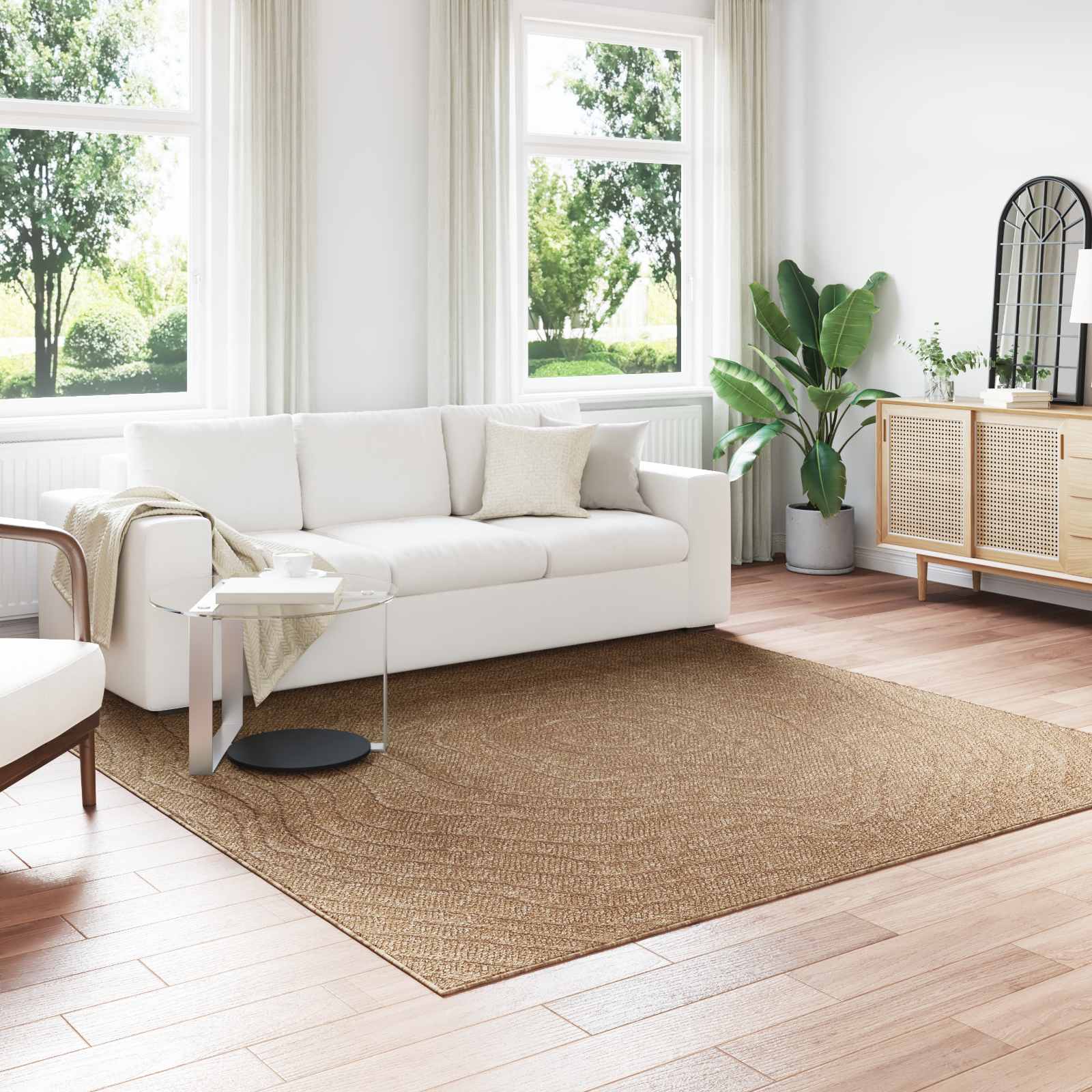 Bereichsteppiche Rechtwinklig Agira Natur 170 X 120 Cm