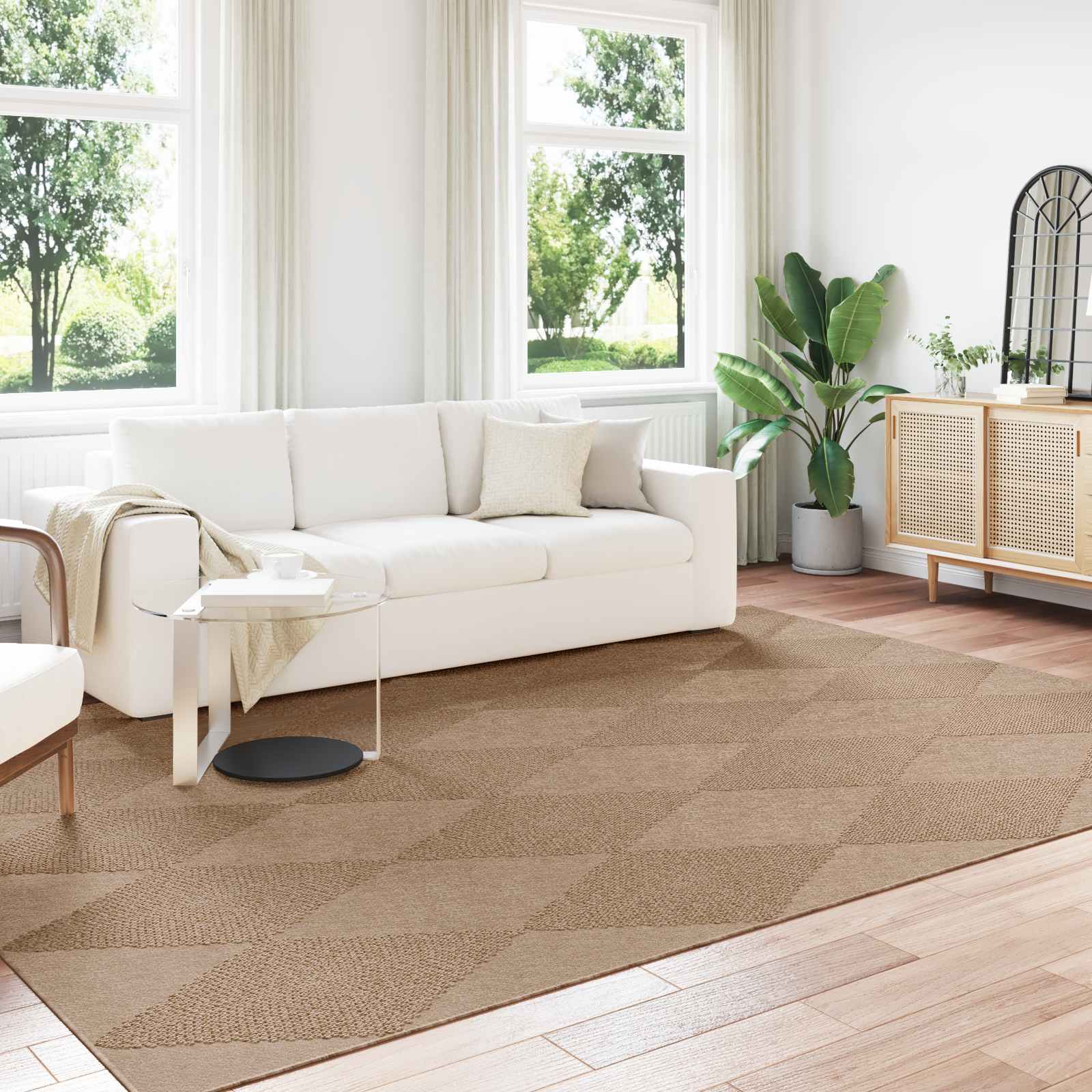 Bereichsteppiche Rechtwinklig Agira Natur 170 X 120 Cm