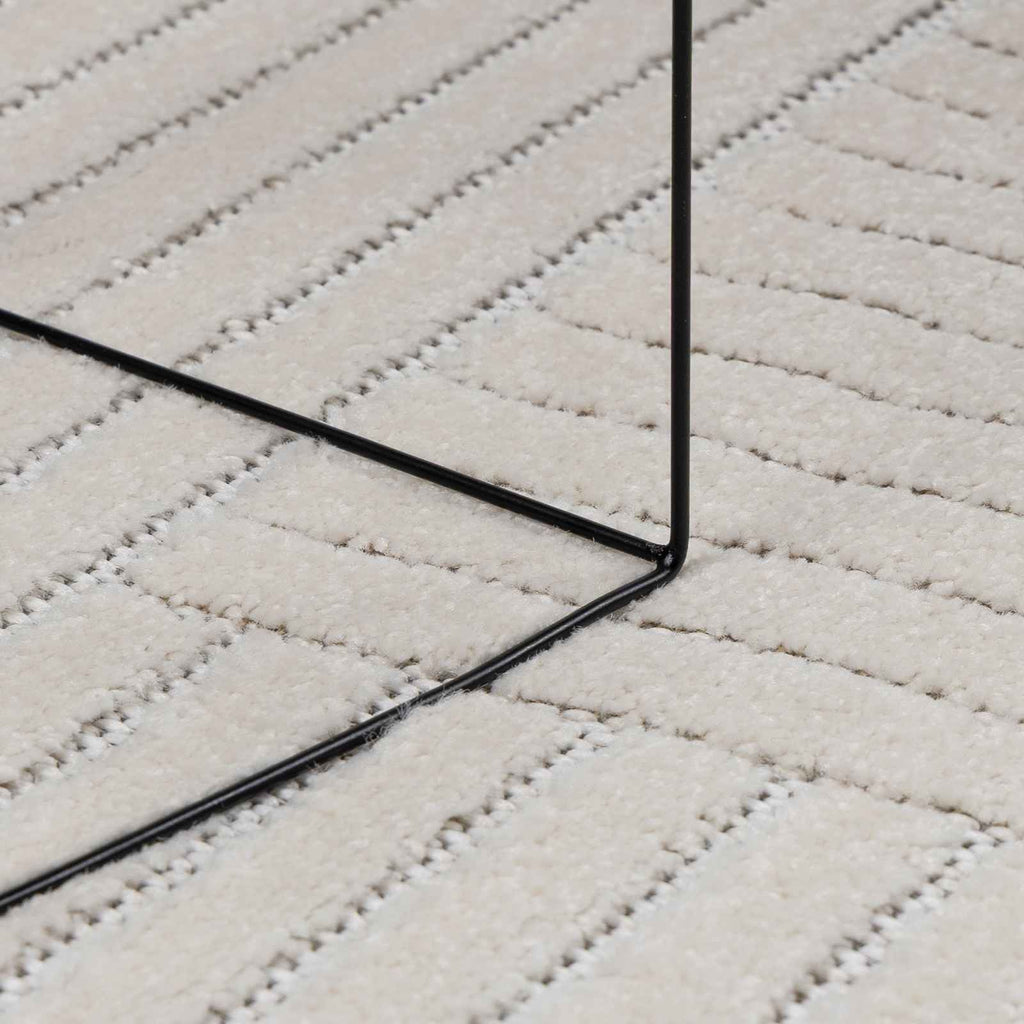Bereichsteppiche Palmeras 150 X 80 Cm Polyester Creme