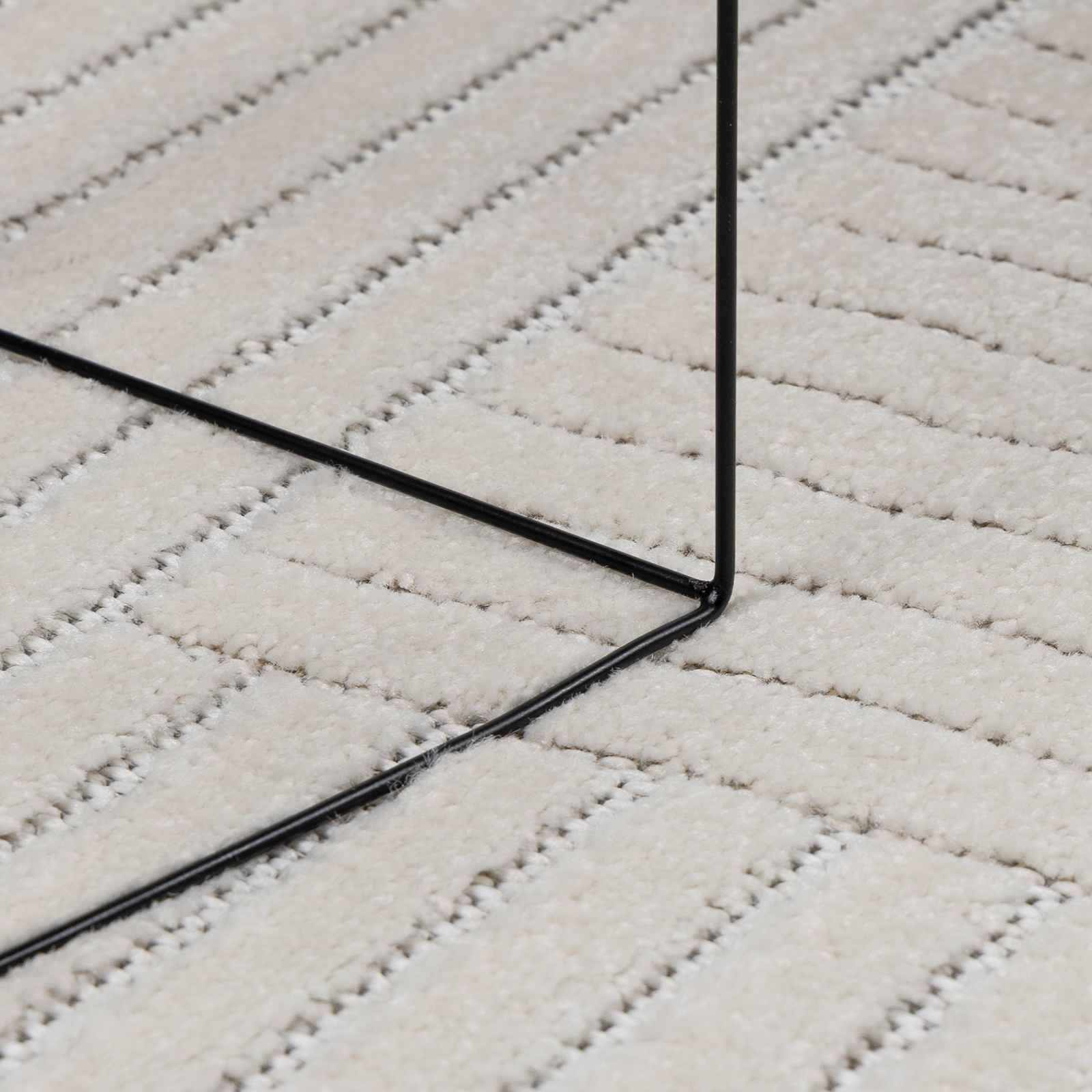Bereichsteppiche Palmeras 150 X 80 Cm Polyester Creme
