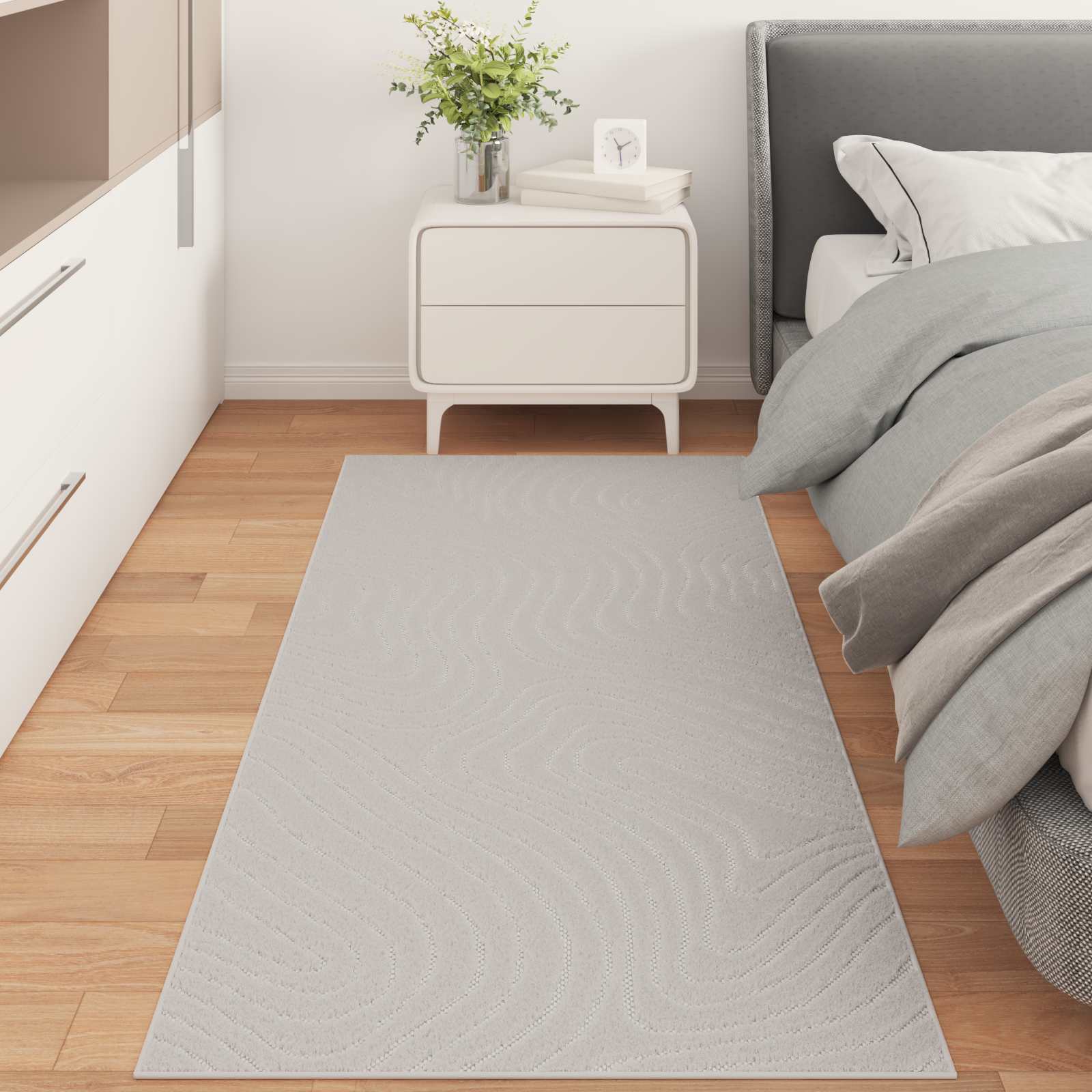 Bereichsteppiche Palmeras 150 X 80 Cm Polyester Creme
