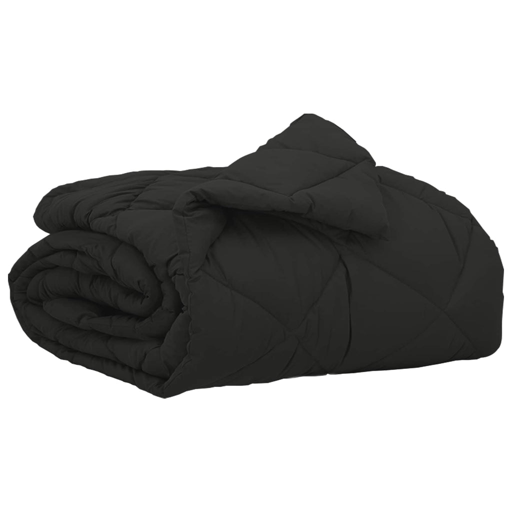 Sommerdecke 200 X 140 Cm Microfiber Schwarz