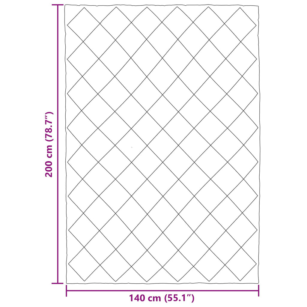 Sommerdecke 200 X 140 Cm Microfiber Schwarz