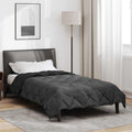 Sommerdecke Microfiber Schwarz Und Anthrazit