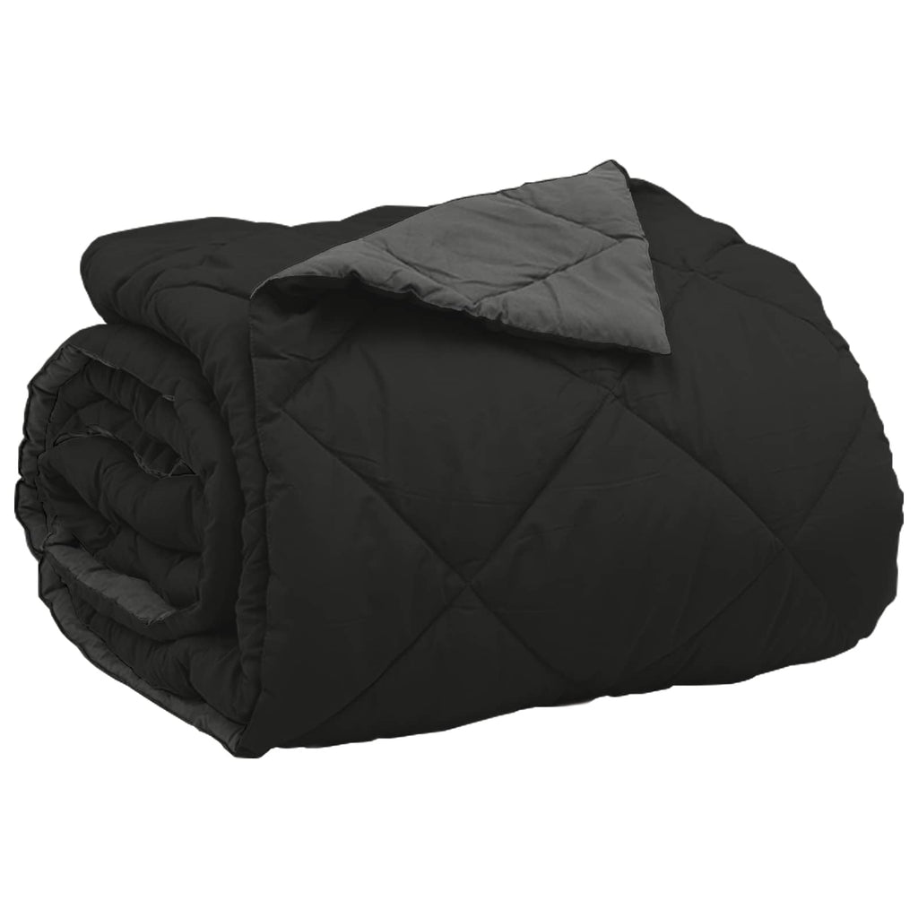 Sommerdecke Microfiber Schwarz Und Anthrazit