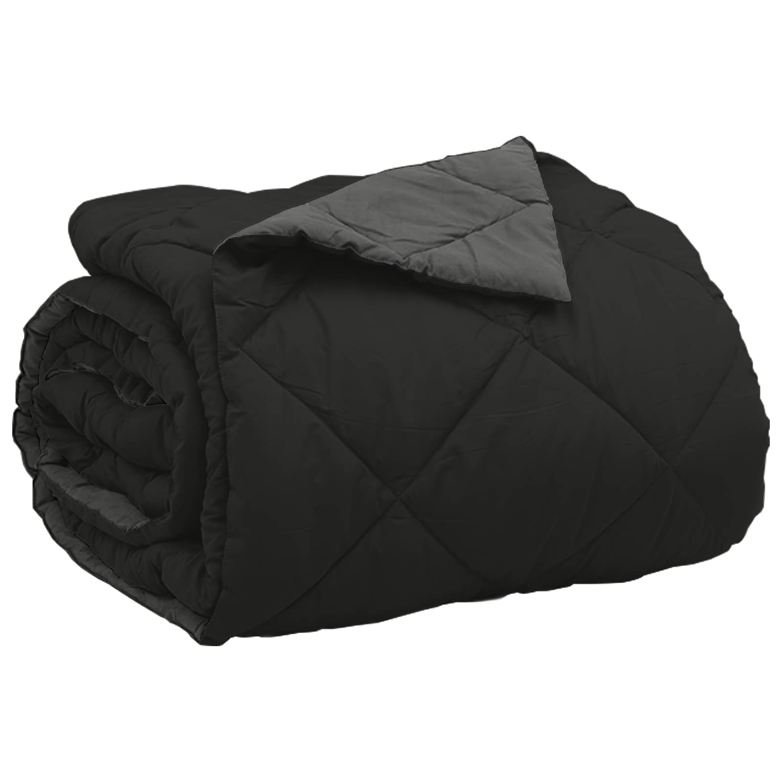 Sommerdecke Microfiber Schwarz Und Anthrazit