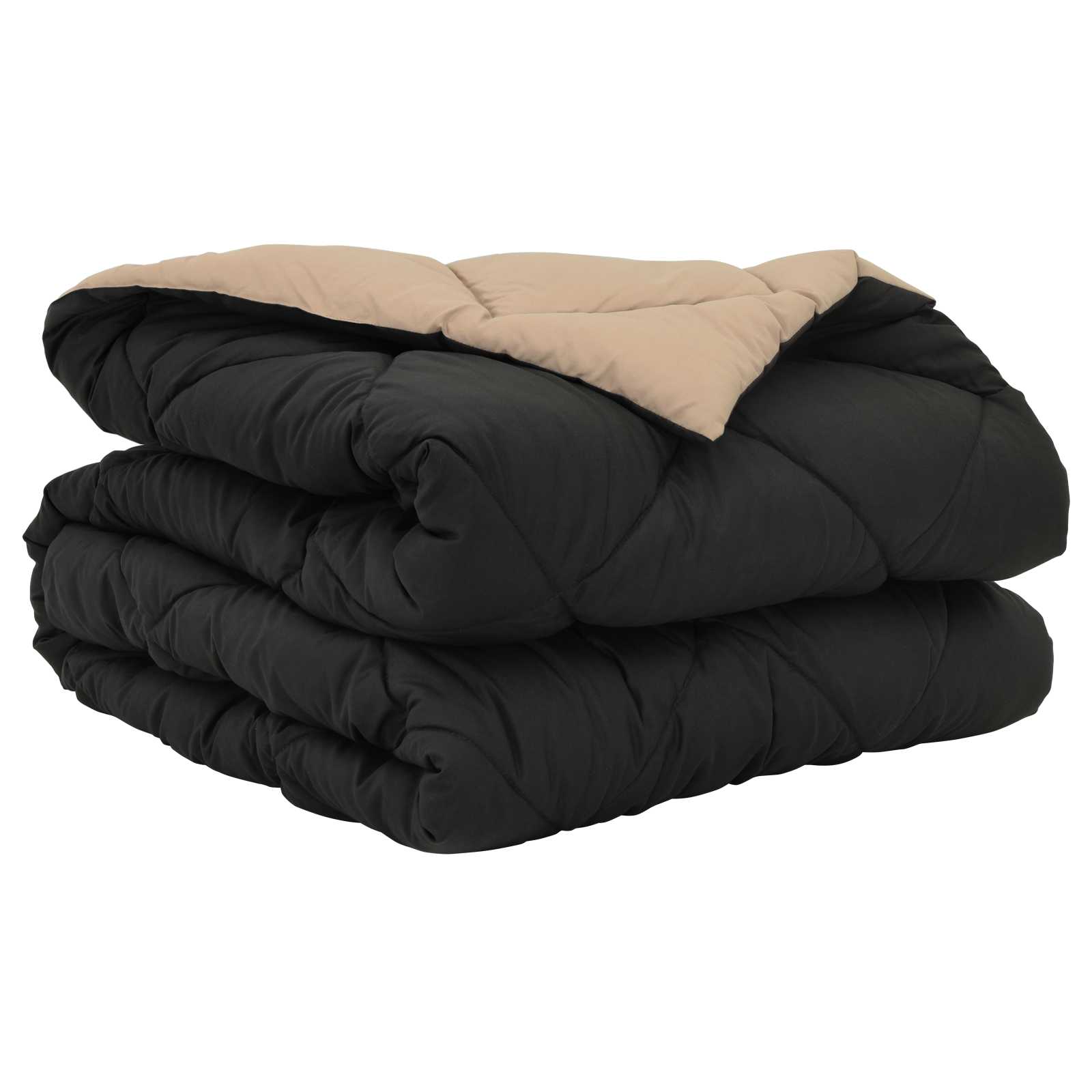 Sommerdecke 200 X 135 Cm Microfiber Schwarz Und Taupe