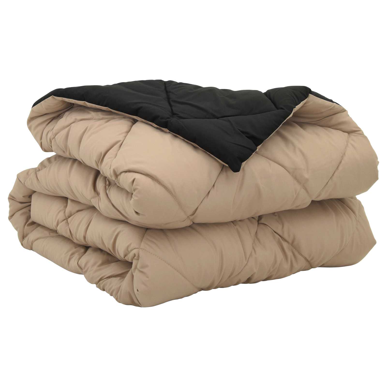 Sommerdecke 200 X 135 Cm Microfiber Schwarz Und Taupe