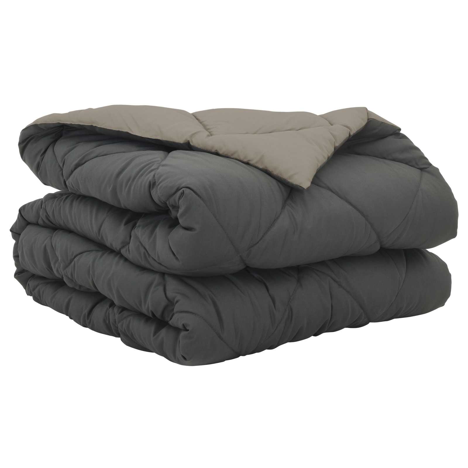 Sommerdecke 200 X 135 Cm Microfiber Hellgrau Und Anthrazit