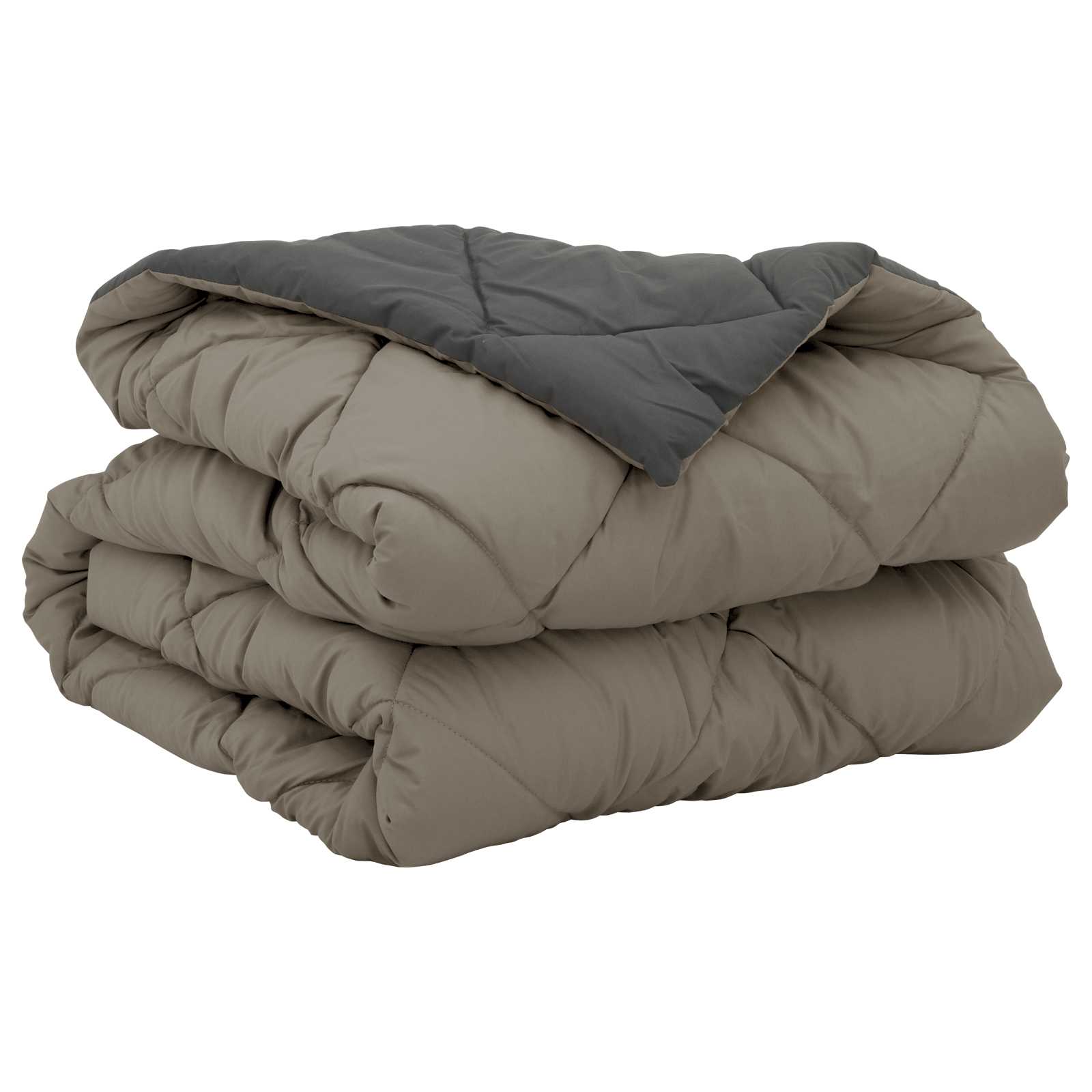 Sommerdecke 200 X 135 Cm Microfiber Hellgrau Und Anthrazit