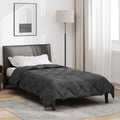 Ganzjahresbettdecke Microfiber Anthrazit