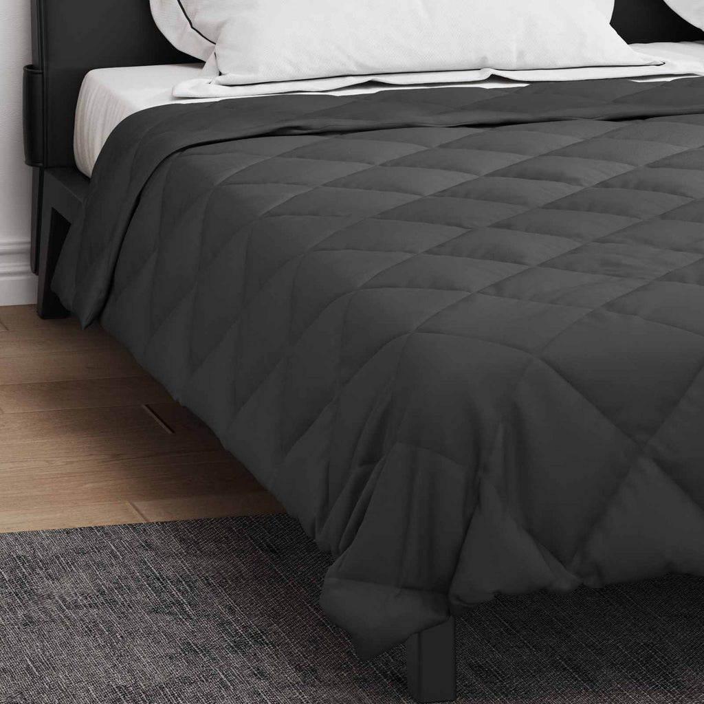 Ganzjahresbettdecke Microfiber Anthrazit