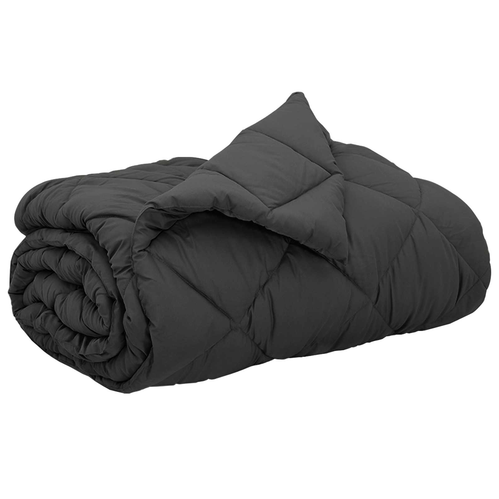 Ganzjahresbettdecke Microfiber Anthrazit
