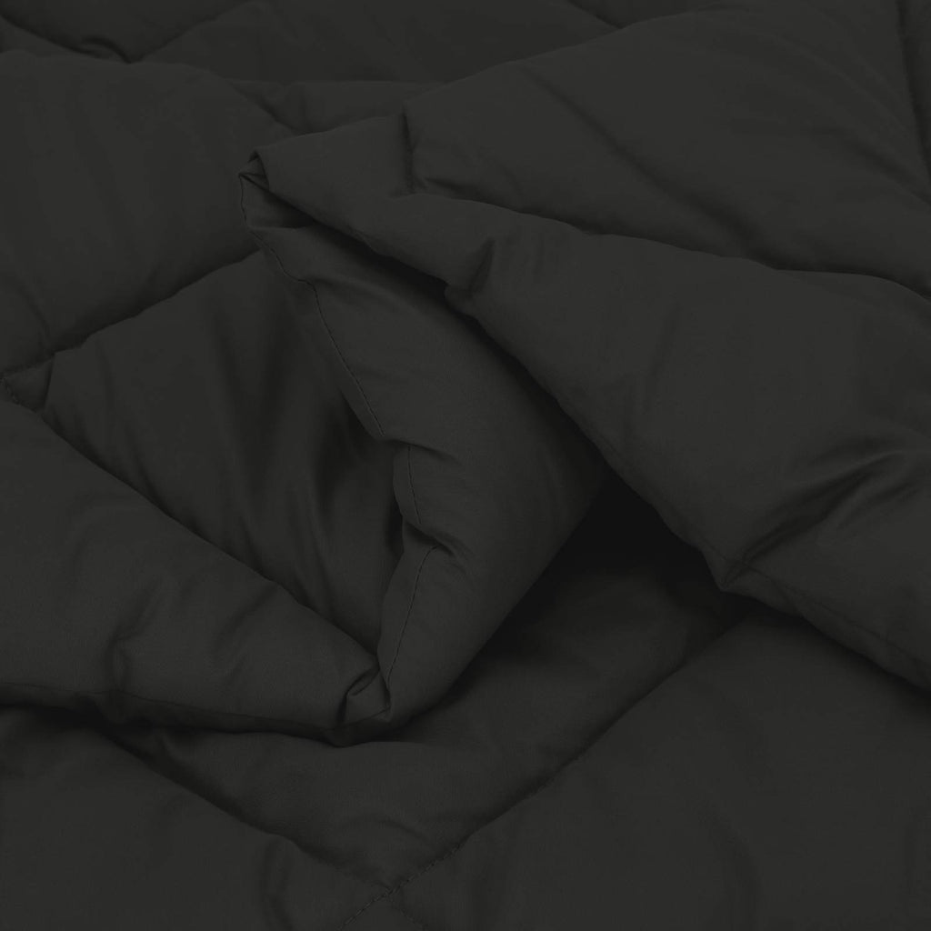 Ganzjahresbettdecke Microfiber Schwarz