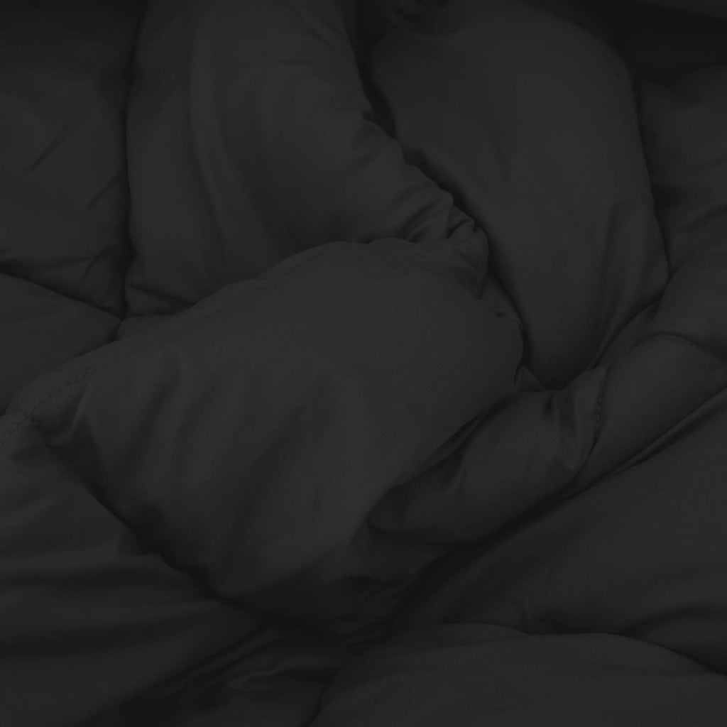 Ganzjahresbettdecke Microfiber Schwarz
