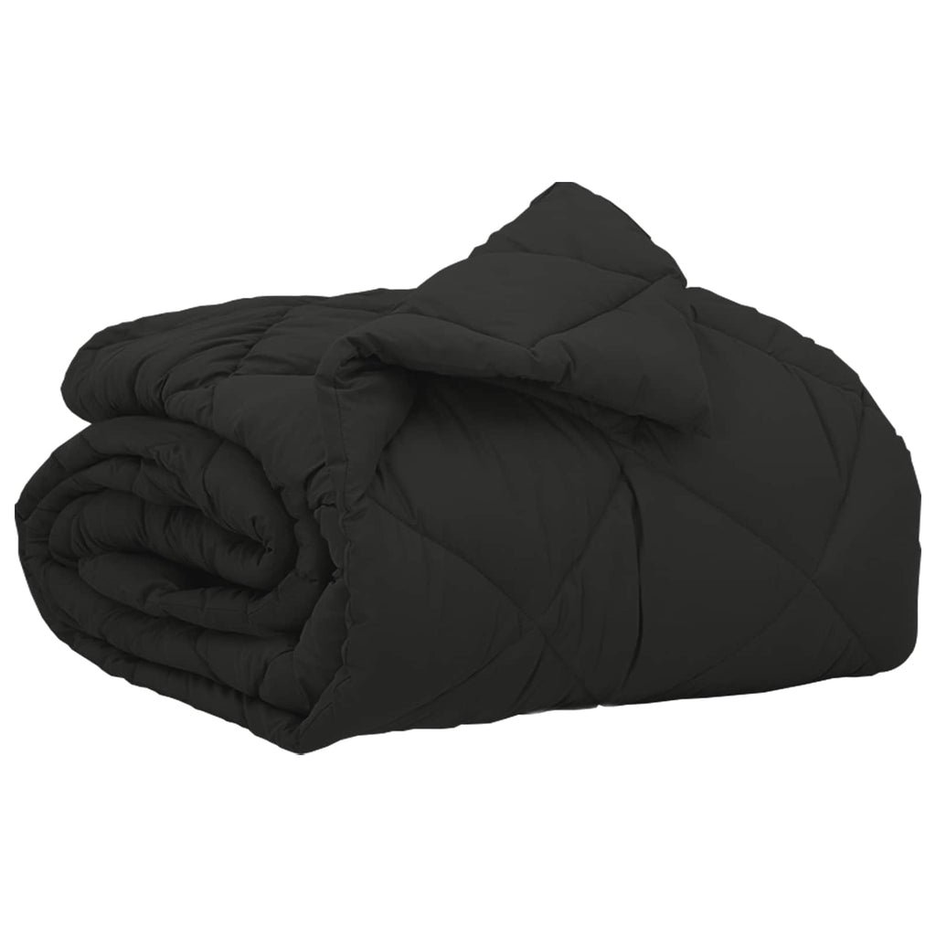 Ganzjahresbettdecke Microfiber Schwarz