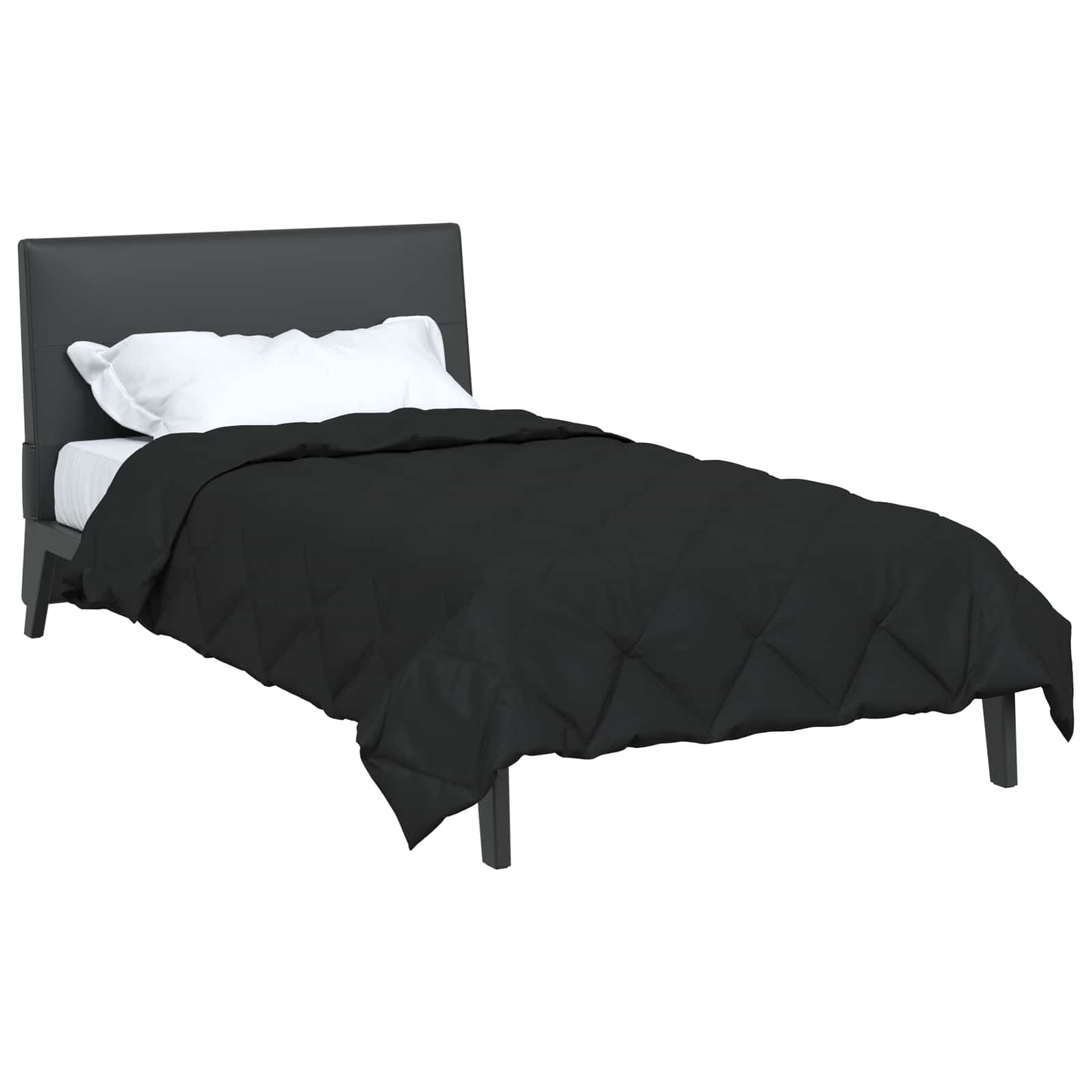 Ganzjahresbettdecke Microfiber Schwarz