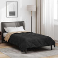 Ganzjahresbettdecke Microfiber Schwarz Und Taupe
