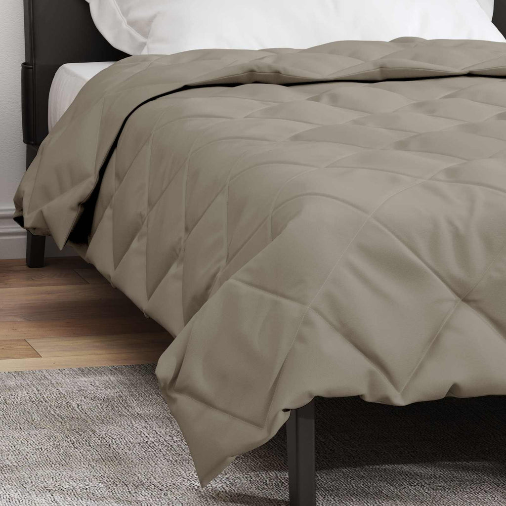 Ganzjahresbettdecke Microfiber Hellgrau