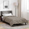 Ganzjahresbettdecke Microfiber Hellgrau