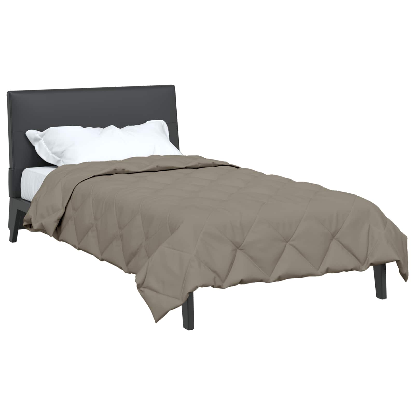 Ganzjahresbettdecke Microfiber Hellgrau