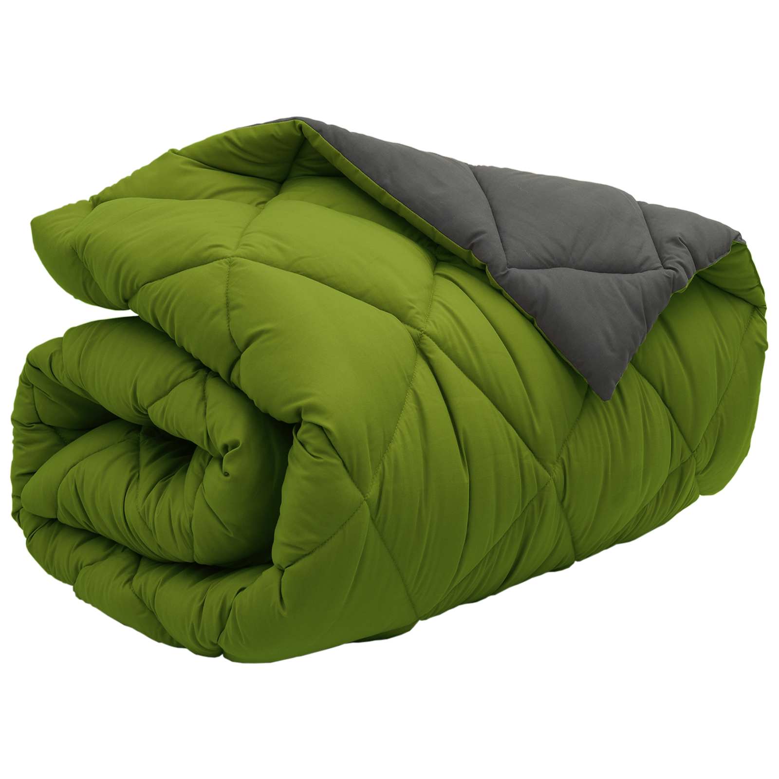 Winterbettdecke Microfiber Grün Und Anthrazit