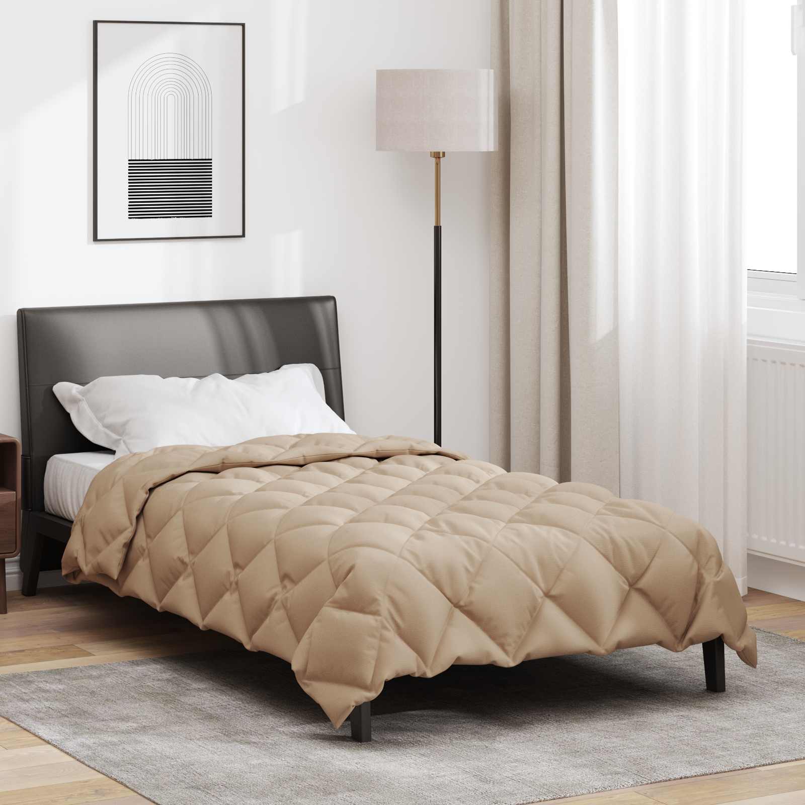 Winterbettdecke 155 X 220 Cm Microfiber Taupe