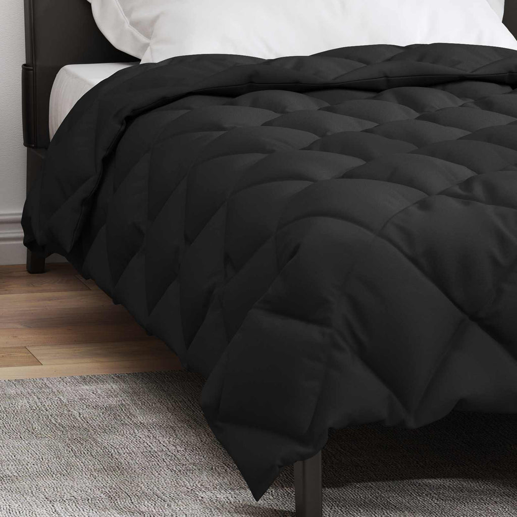 Winterbettdecke Microfiber Schwarz