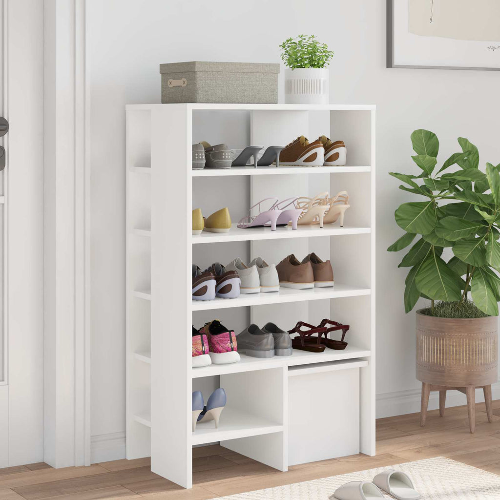 Schuhschrank Mit Regal Mit Speicher 2 Pcs Holzwerkstoff
