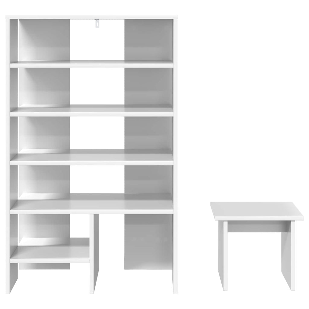 Schuhschrank Mit Regal Mit Speicher 2 Pcs Holzwerkstoff