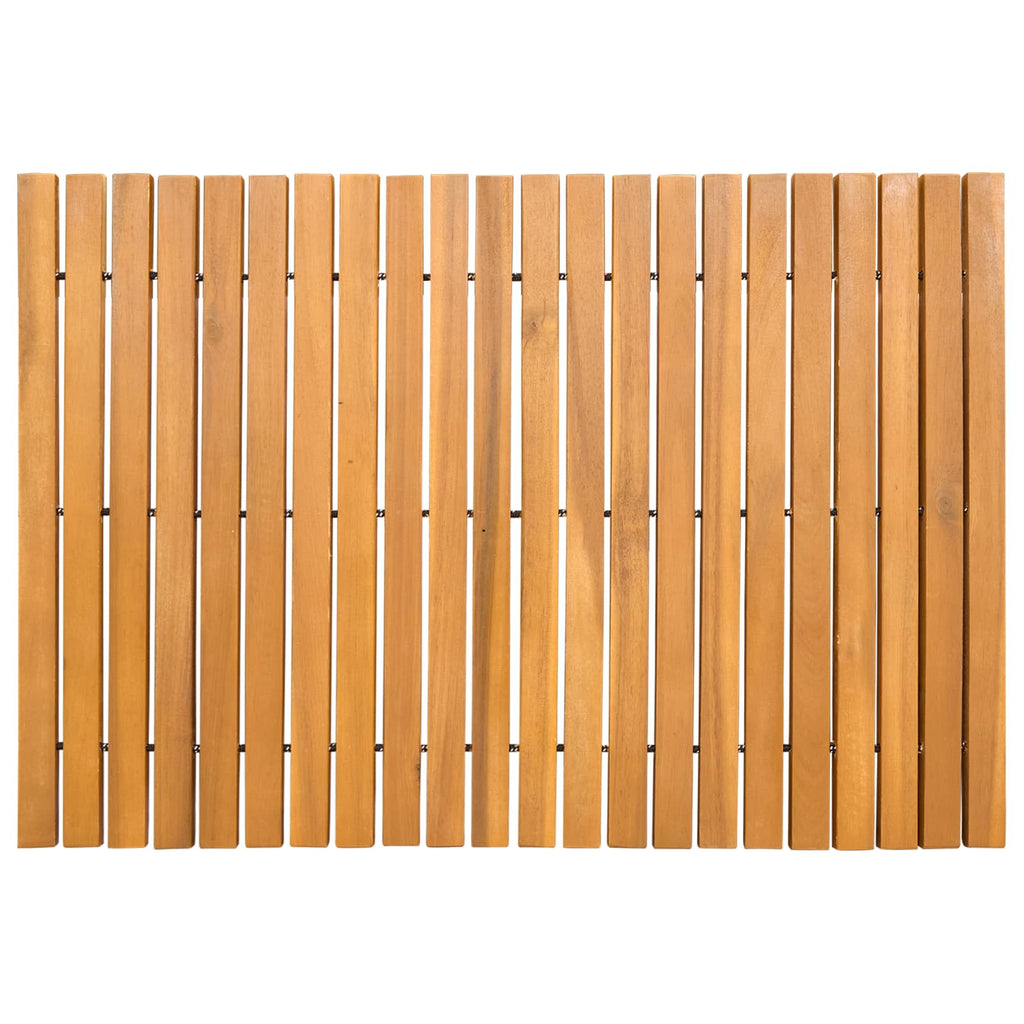 Badematte Braun Massivholz Akazie
