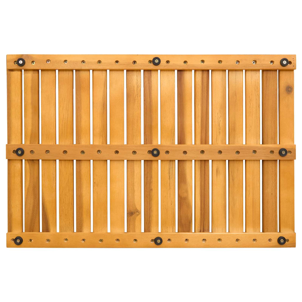 Badematte Uni Braun Holz