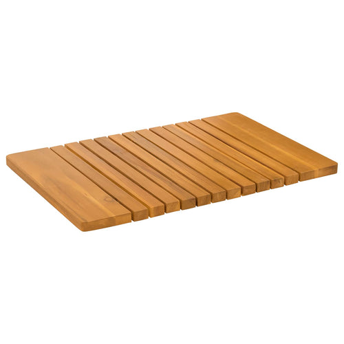 Badematte Uni Braun Holz