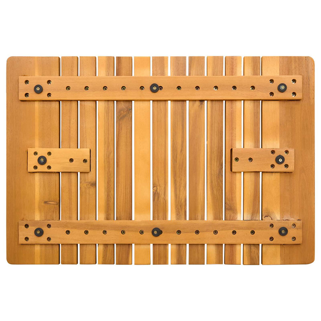 Badematte Uni Braun Holz