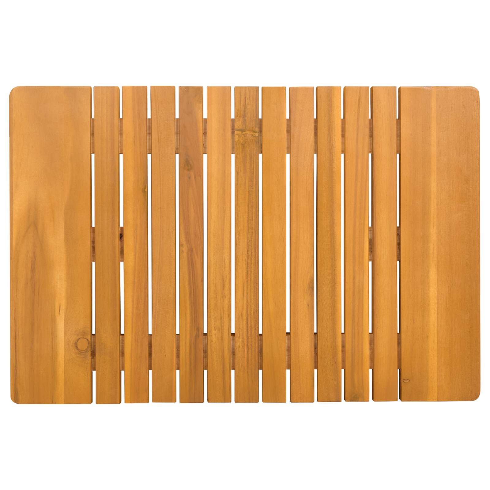 Badematte Uni Braun Holz