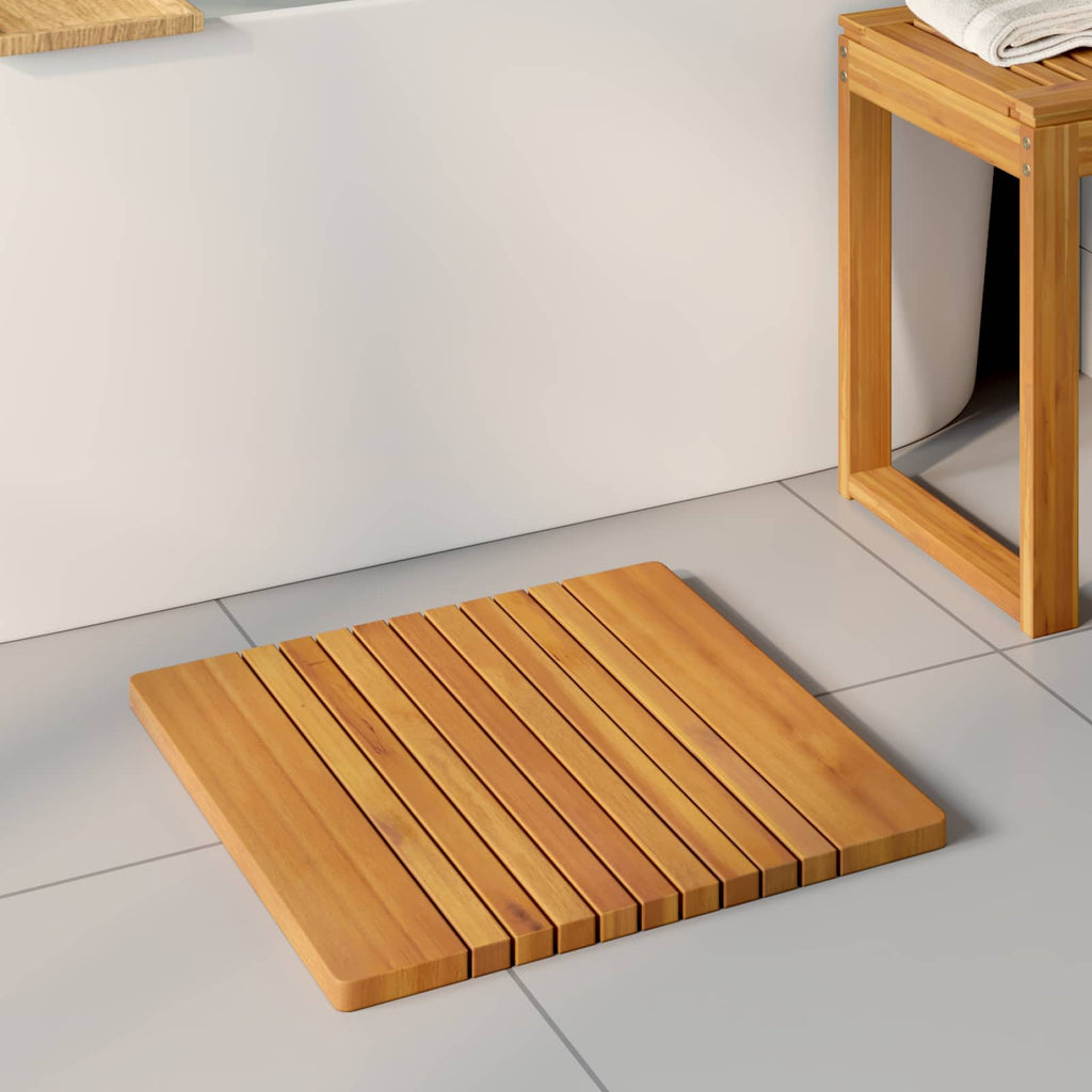 Badematte Uni Braun Holz