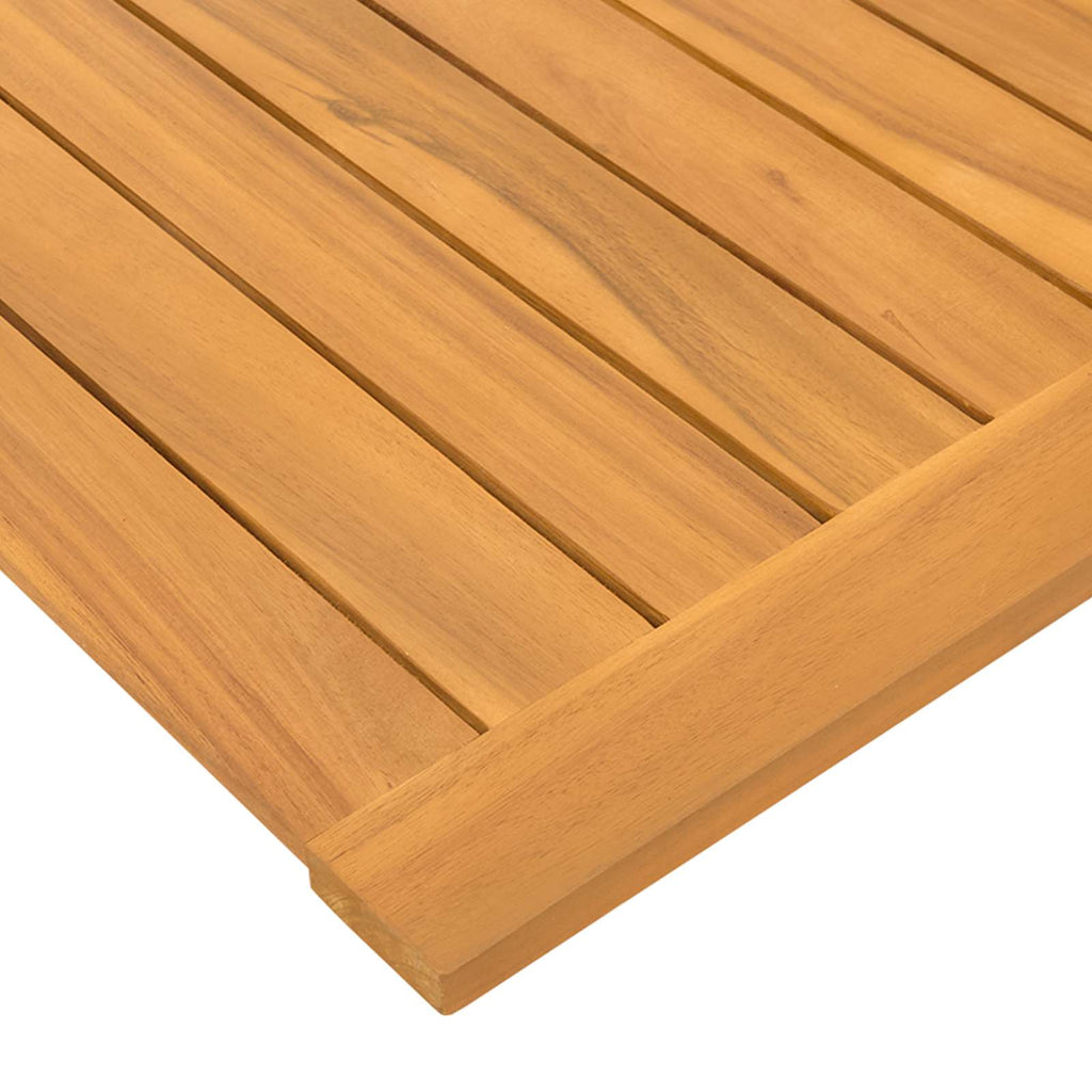 Badematte Uni Braun Holz