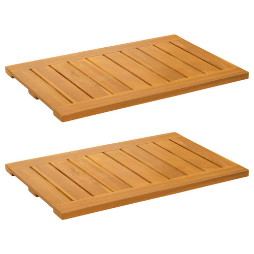 Badematte Uni Braun Holz