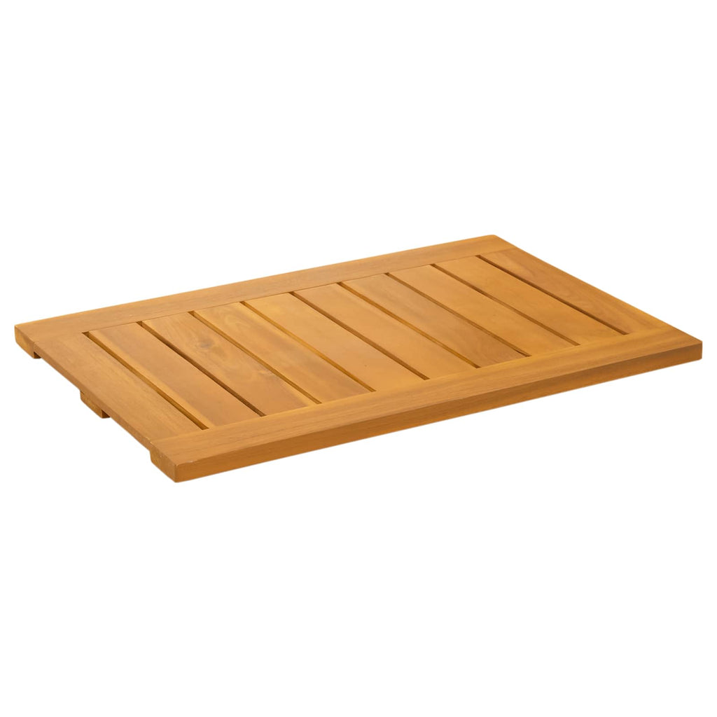Badematte Uni Braun Holz