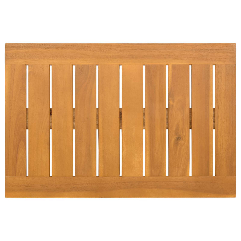 Badematte Uni Braun Holz