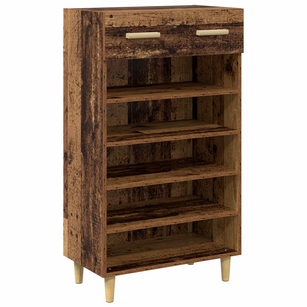 Schuhschrank Mit Regal 60 X 35 X 105 Cm Holzwerkstoff