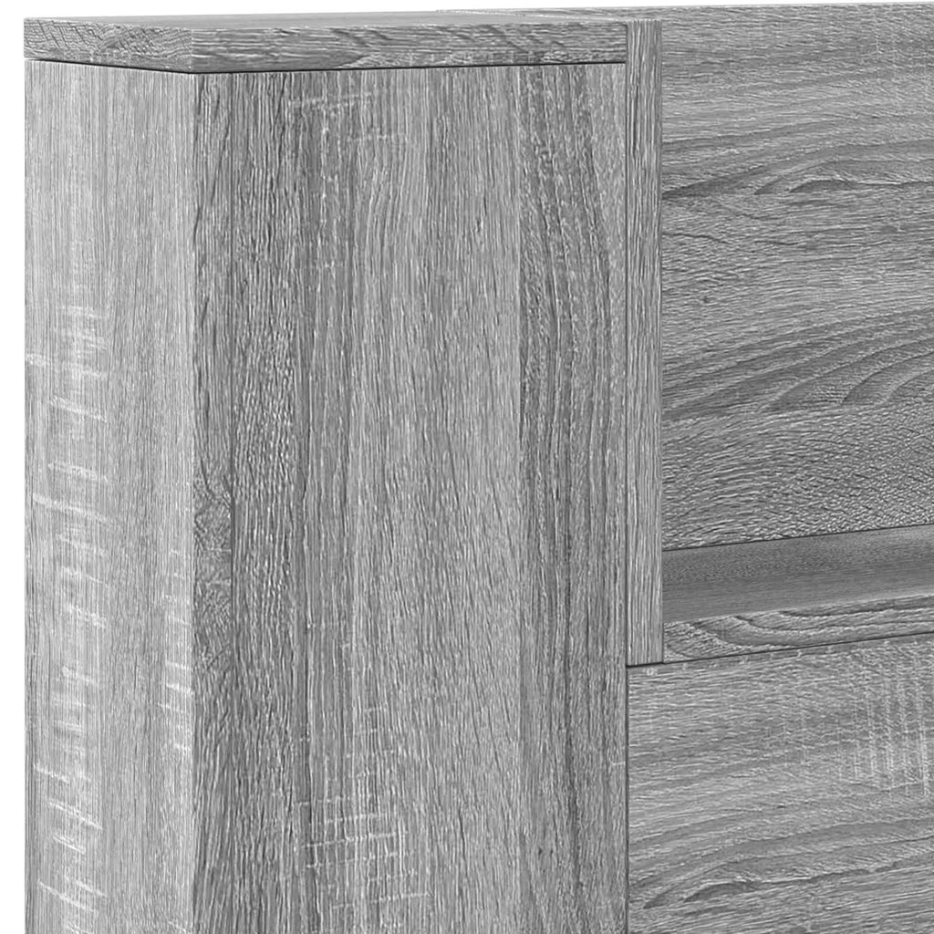 Kopfteil-Schrank Mit Led 140 X 16,5 X 103,5 Cm