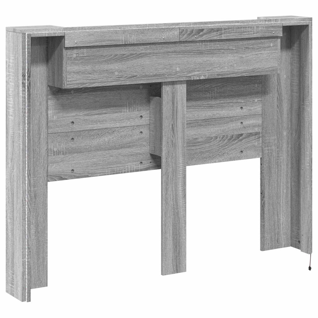 Kopfteil-Schrank Mit Led 140 X 16,5 X 103,5 Cm