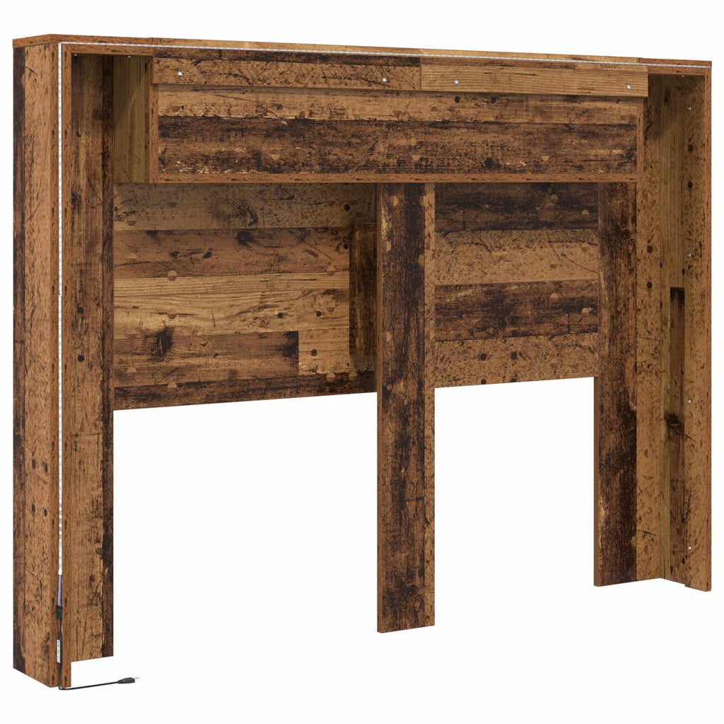 Kopfteil-Schrank Mit Led 140 X 16,5 X 103,5 Cm