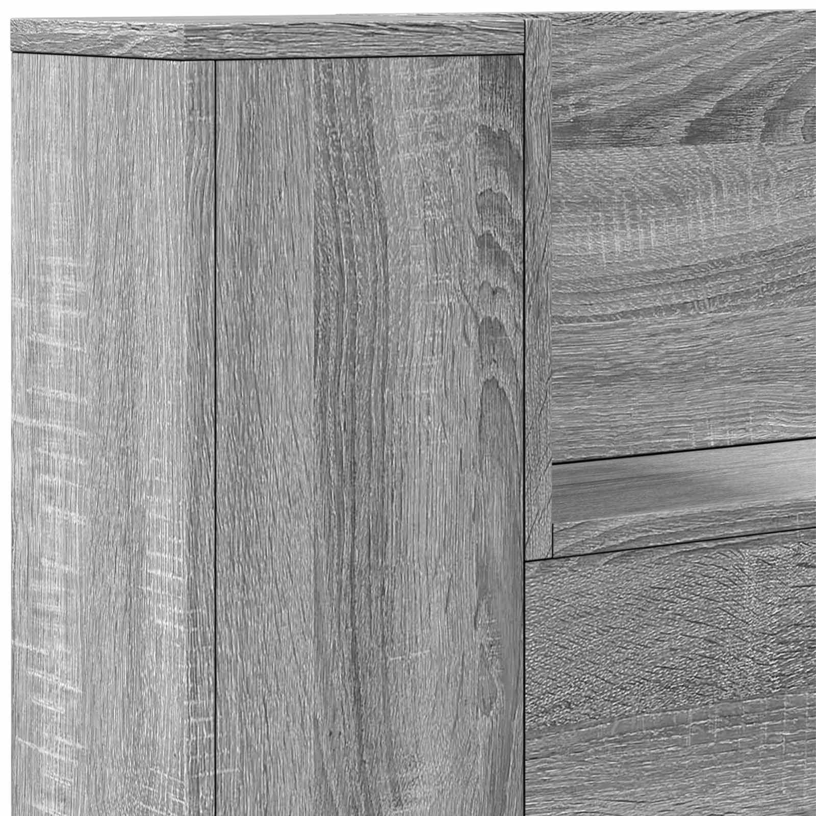 Kopfteil-Schrank Mit Led 180 X 16,5 X 103,5 Cm