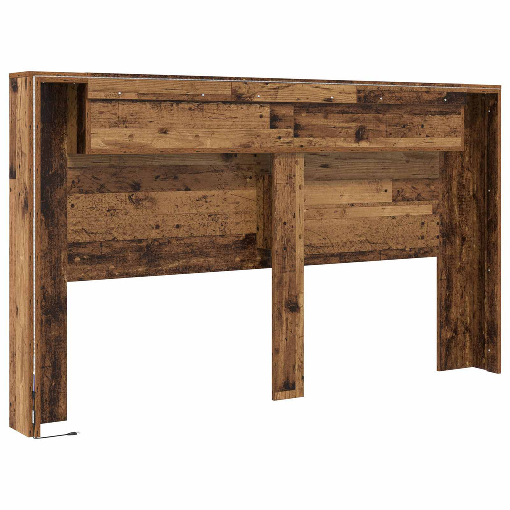 Kopfteil-Schrank Mit Led 180 X 16,5 X 103,5 Cm