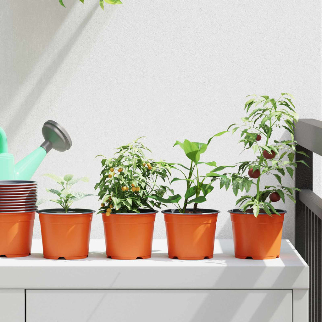 Runder Blumentopf 50 Pcs Terrakotta Ø 15 X 12,5 Cm Kunststoff