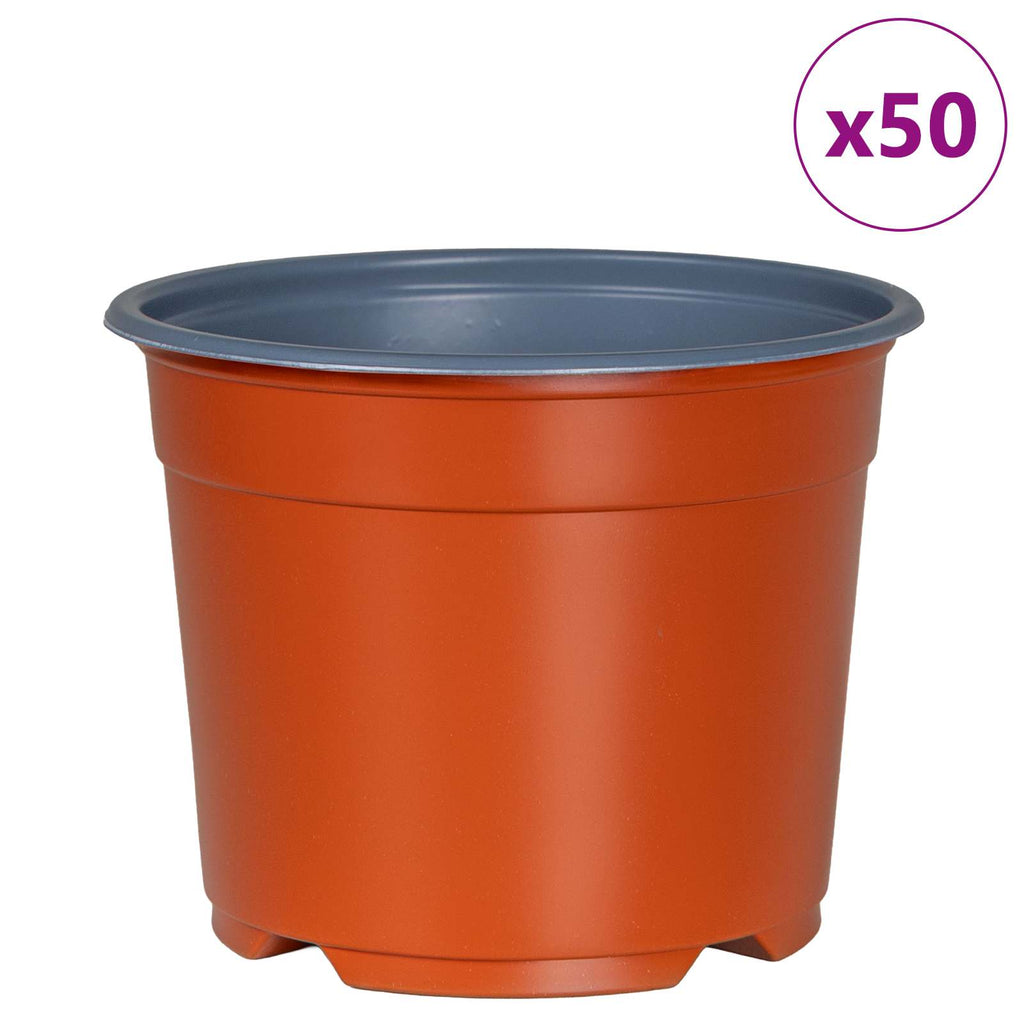 Runder Blumentopf 50 Pcs Terrakotta Ø 15 X 12,5 Cm Kunststoff