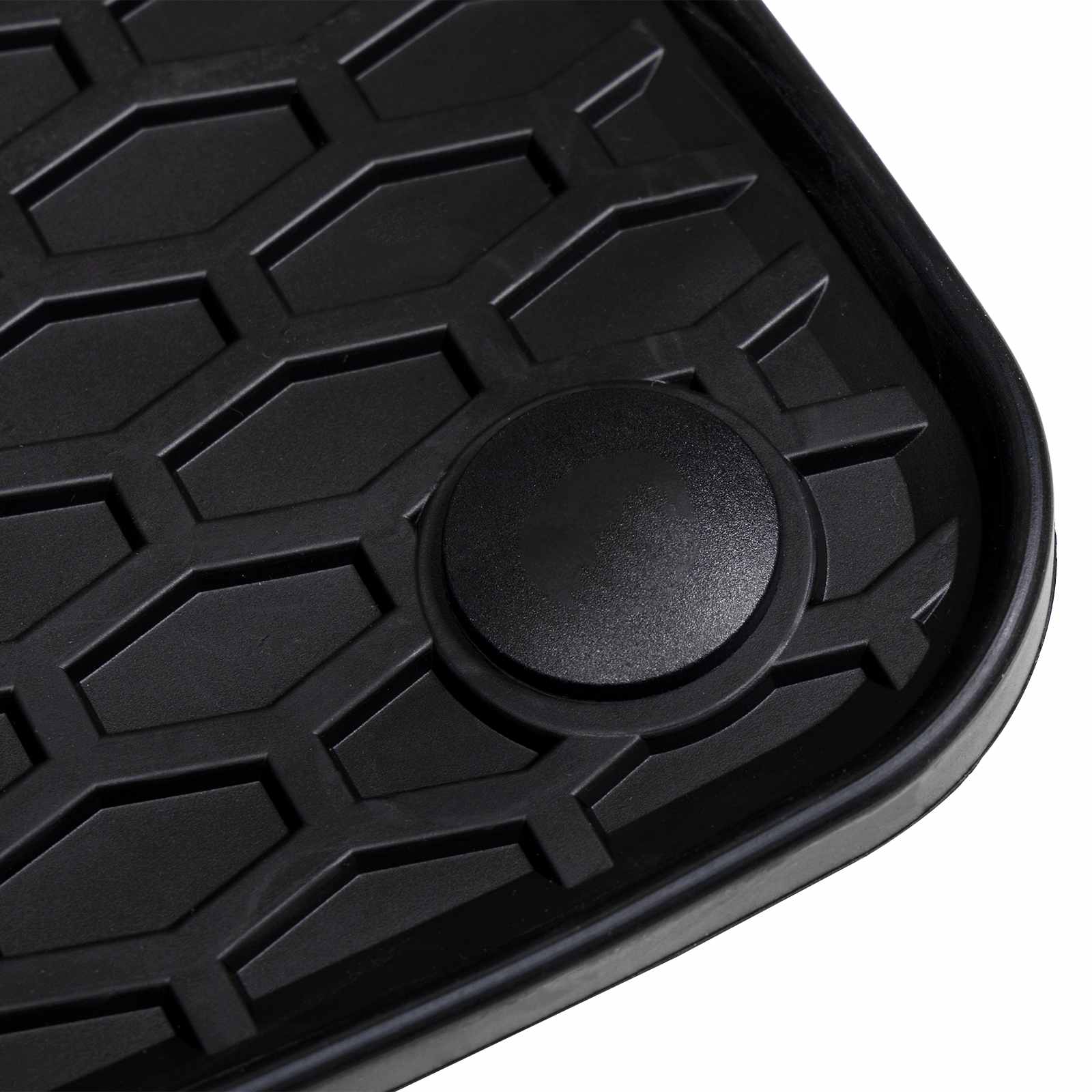 Autofußmatte 2 Pcs Schwarz Gummi