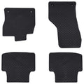 Autofußmatte 4 Pcs Schwarz Gummi